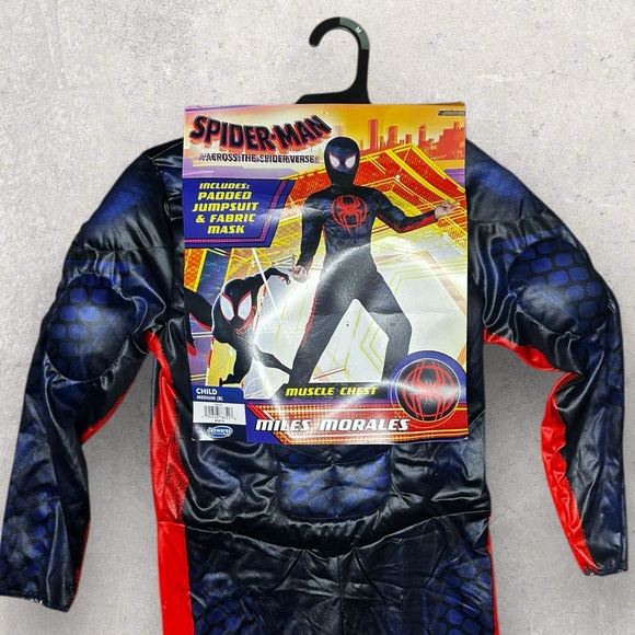 NWT Miles Morales Spider-Man kids Costume Size Medium - Picture 3 of 8